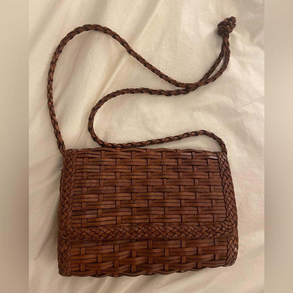 Vintage Woven Crossbody Bag